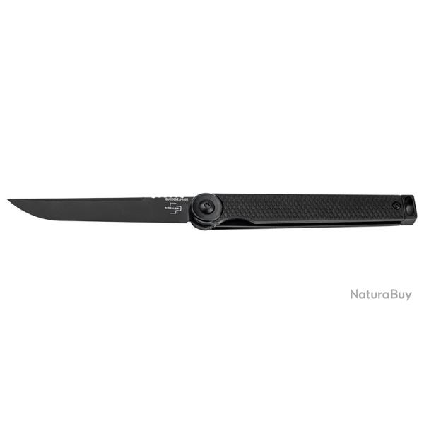 Boker Couteau Kaizen All Black S35VN - Lame 75mm - Manche G10 - Clip/Etui Nylon