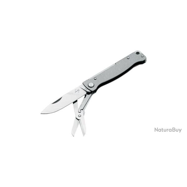 Boker Couteau Atlas Multi SW gen 2 - Lame 67mm - Manche Acier - Clip