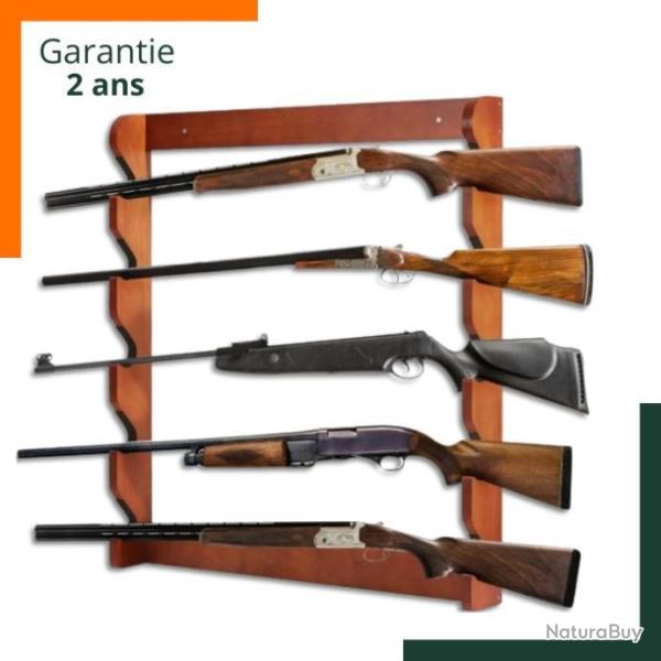 R�teliers et porte-fusils 5 fusils - Grand espace de stockage - Charge 60kg - Garantie 2 ans