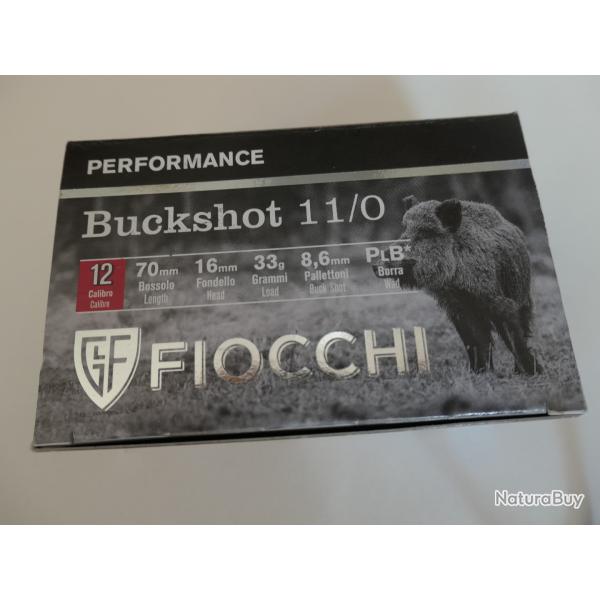 Chevrotines Fiocchi Buckshot 11/0 (lot de 6 bo�tes)