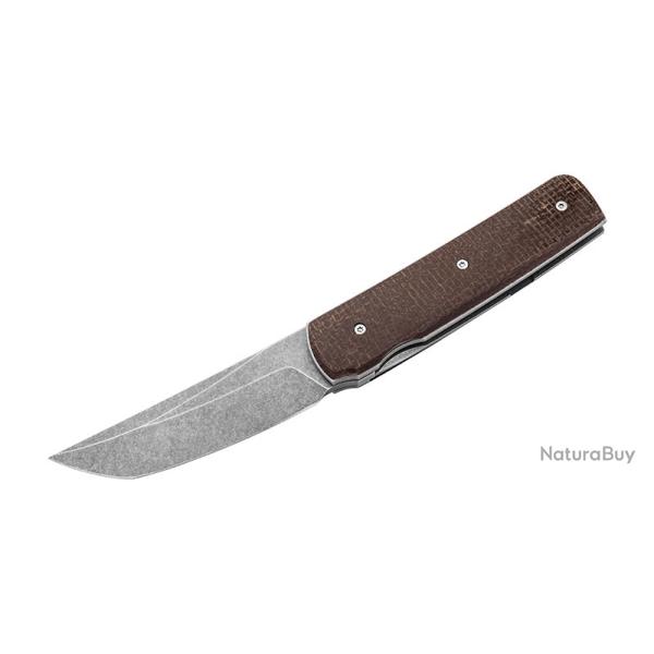 Boker Couteau Sanjo - Lame 86mm - Manche Micarta - Etui Nylon