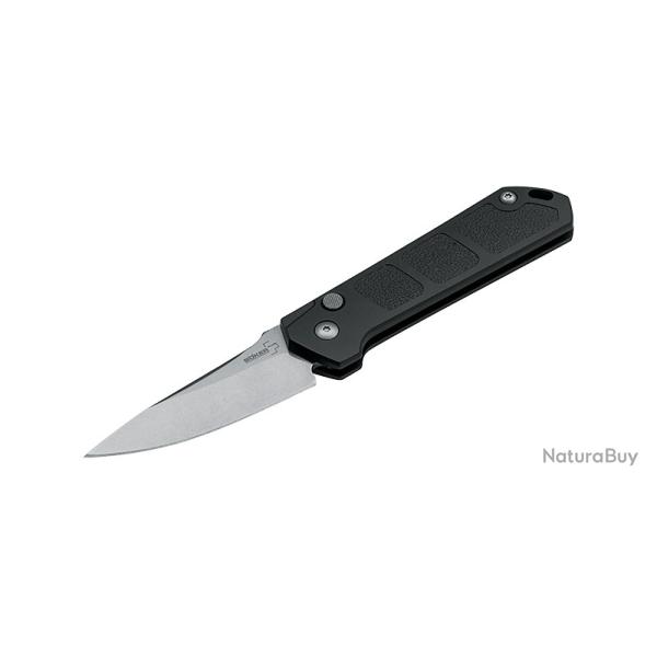 Boker Couteau Kihon Auto Stonewash - Lame 80mm - Manche Aluminium - Clip