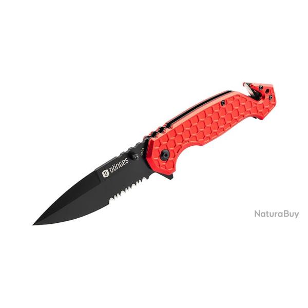 Boker Couteau Basic Fire - S�rie D�nges - Lame 85mm - Manche Aluminium - Clip r�versible
