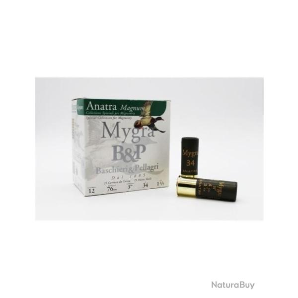 Cartouches B&P Mygra Anatra Magnum HV 34g BJ - Cal. 12 x2 boites
