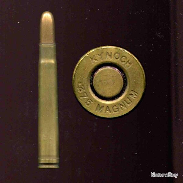 .375 H&H Magnum - marquage :  KYNOCH .375 MAGNUM  - balle cuivre pointe arrondie