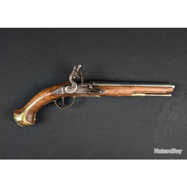 Pistolet � silex officier XVIIIeme Belorde � Paris