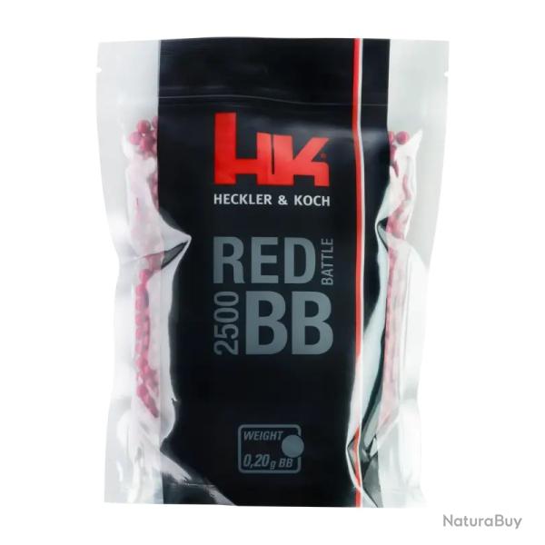 Munition airsoft Heckler & Koch Billes rouges CAL.6mm X2500