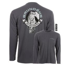 TEE SHIRT TECH TEE LS BASS PRINT - ANCHOR - S