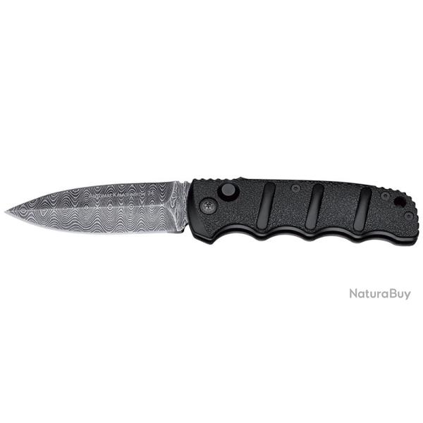 Boker Couteau AKS-74 Damas - Lame 85mm - Manche Aluminium - Clip