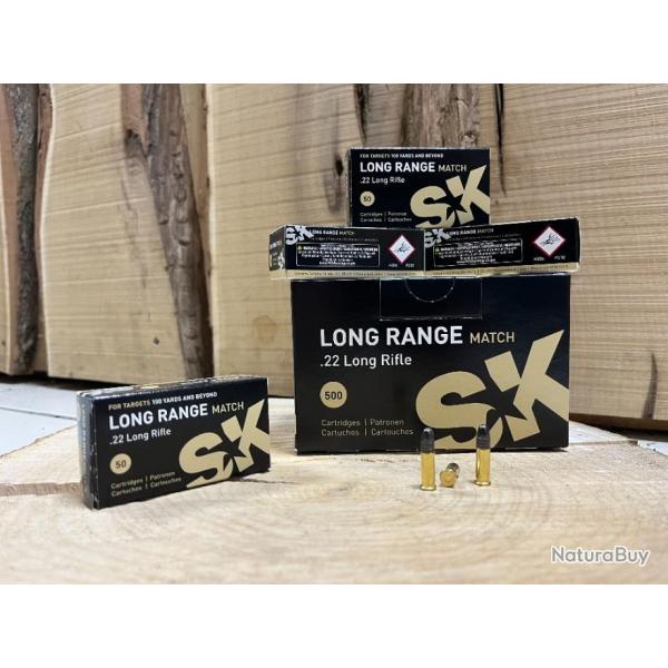 Munitions 22 LR - SK Long Range - boite 500 cartouches