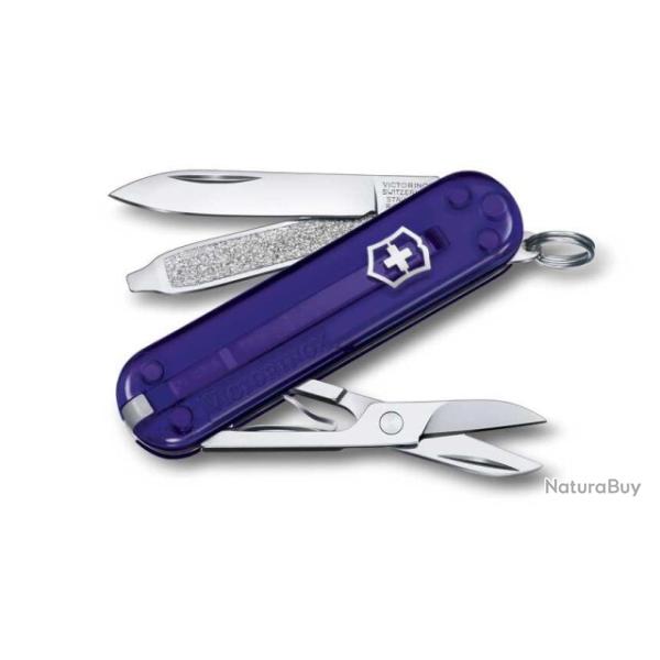 0.6223.T29G Couteau suisse Victorinox Classic SD translucide manche 58 mm Persian Indigo