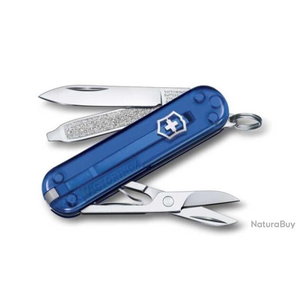 0.6223.T2G Couteau suisse Victorinox Classic SD translucide manche 58 mm Deap Ocean