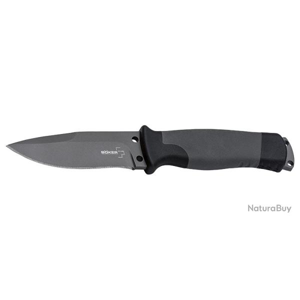 Boker Couteau Outdoorsman - Lame 93mm - Manche Caoutchouc - Etui de type Cordura