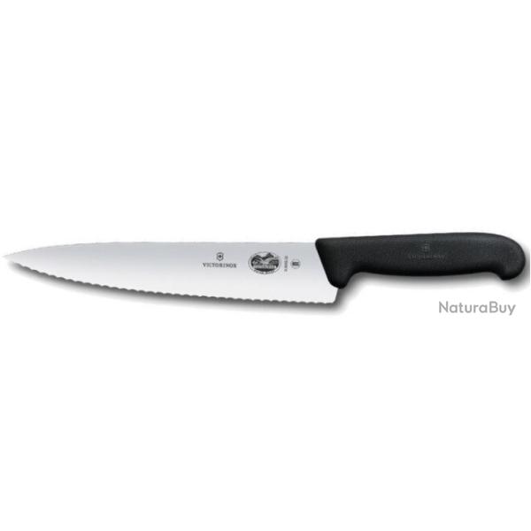 5.2033.22 Couteau � d�couper � dents Victorinox Fibrox 22cm
