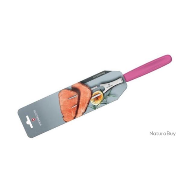 5.2103.15L5B rose Fourchette � d�couper 15 cm Victorinox swiss classic sur carte