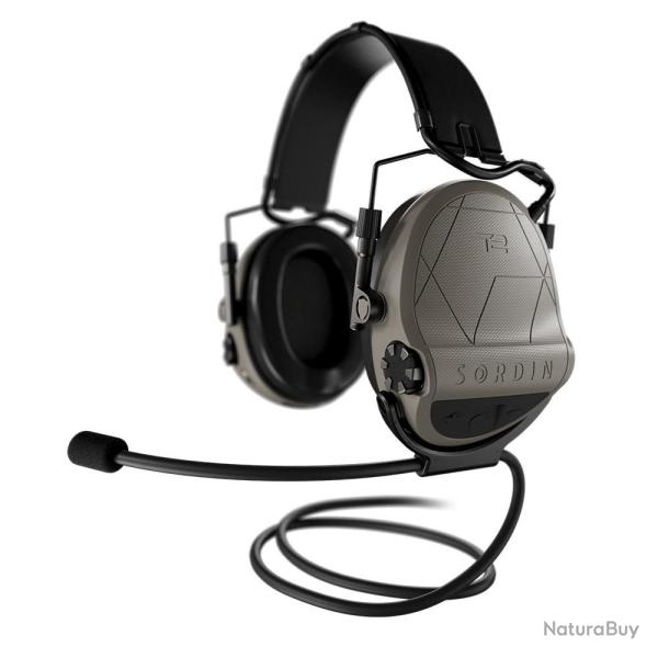 CASQUE ANTI-BRUIT SORDIN SUPREME T2 TAN SERRE-TETE CUIR