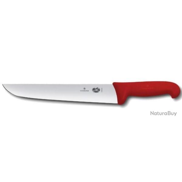 5.5201.31 Couteau de boucher 31 cm Victorinox manche rouge