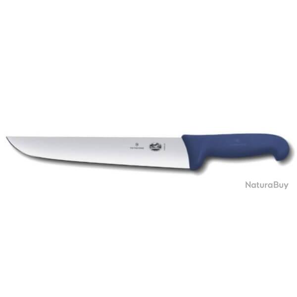 5.5202.31 Couteau de boucher 31 cm Victorinox manche bleu