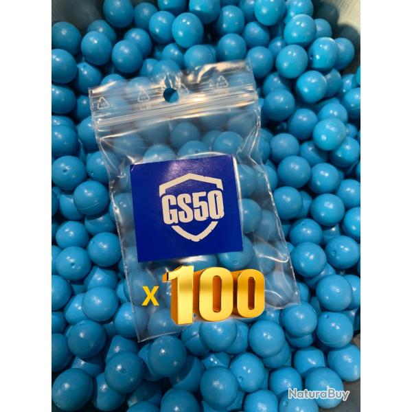 GS50 Calibre .50 - Balles caoutchouc Sachet de X 100 Billes conues spcialement pour le GS50