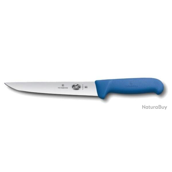5.5502.22 Couteau � saigner Victorinox manche bleu 22 cm