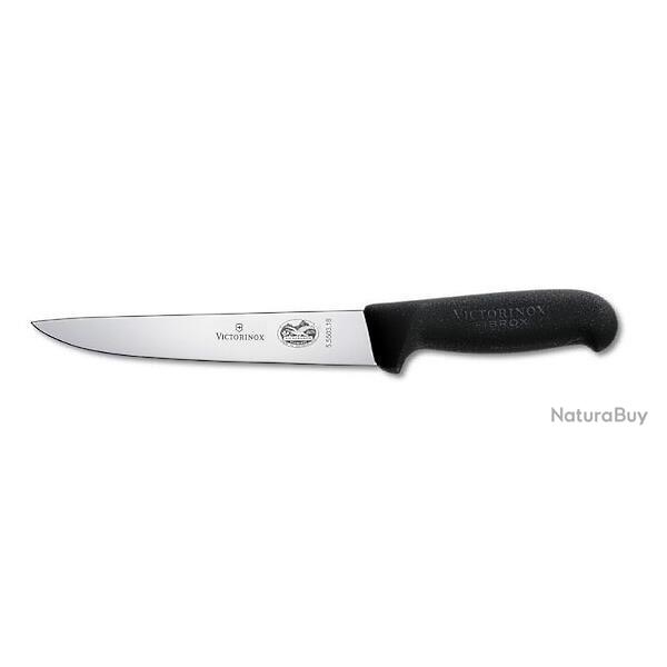 Couteau � saigner Victorinox manche noir 22 cm 5.5503.22