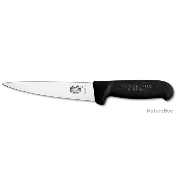 5.5603.16 Couteau � saigner 16 cm Victorinox manche noir