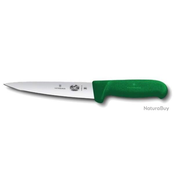 5.5604.16 Couteau � saigner 16 cm Victorinox manche vert