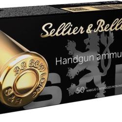 Cartouches SELLIER & BELLOT Calibre 32 S&W LONG LFN - Boite de 50 unit&eacute;s