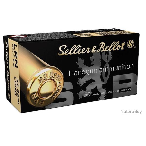 Cartouches SELLIER & BELLOT Calibre 32 S&W LONG LFN - Boite de 50 unit�s