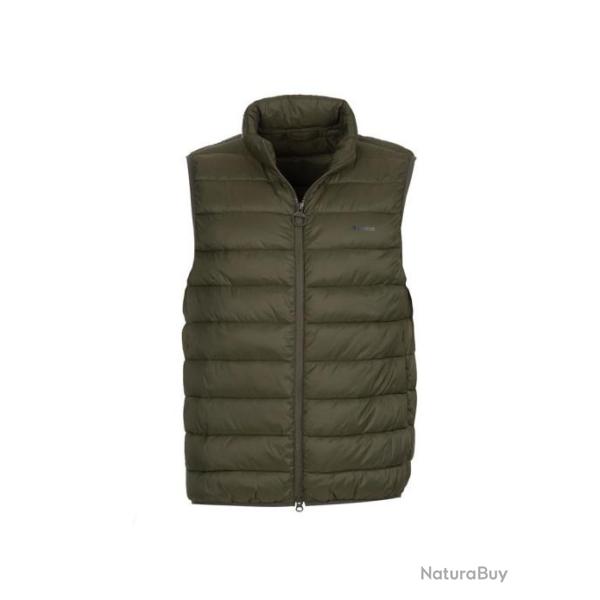Barbour Gilet sans manche Bretby Puffer kaki