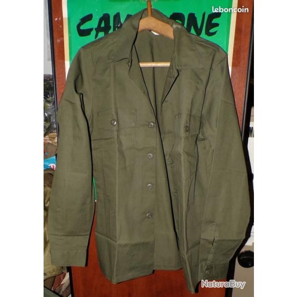 ARMEE AMERICAINE U.S : CHEMISE EN MATIERE COTON ET POLYESTER ,TAILLE U.S 15 1/2 X 35 SOIT EN TAILLE