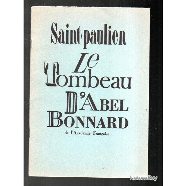 le tombeau d'abel bonnard de saint-paulie