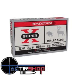 Cartouches Winchester Slug Super X cal 12/70 28g Boite 5