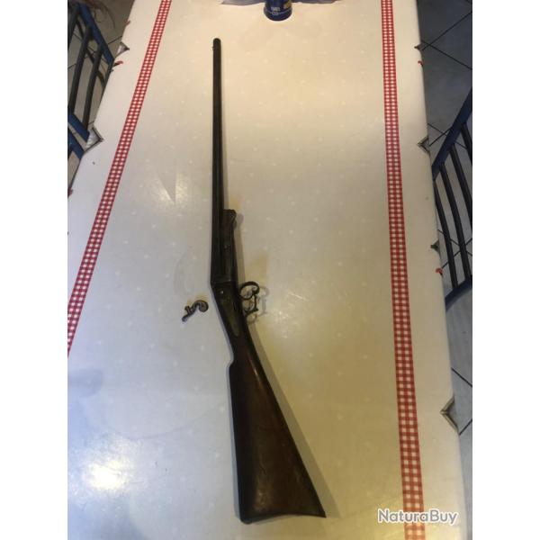 Fusil  chien extrieur  percussion centrale  a 1 canon catgorie D