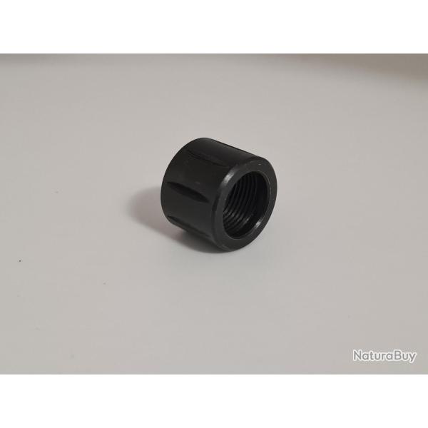 PROTEGE FILETAGE ou CACHE FLAMME KIT CARABINE T4E ACIER NOIR 14MM ANTI HORAIRE 100% NEUF !