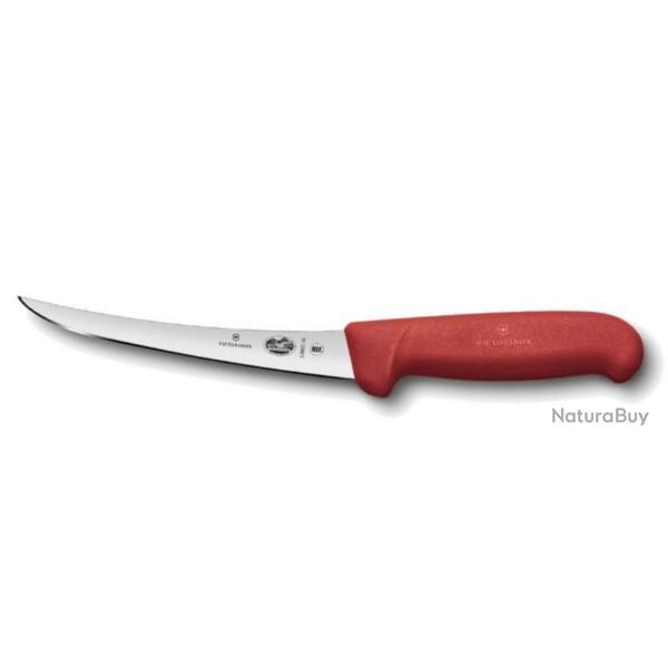 5.6601.15 Couteau � d�sosser � dos renvers� Victorinox manche rouge 15 cm