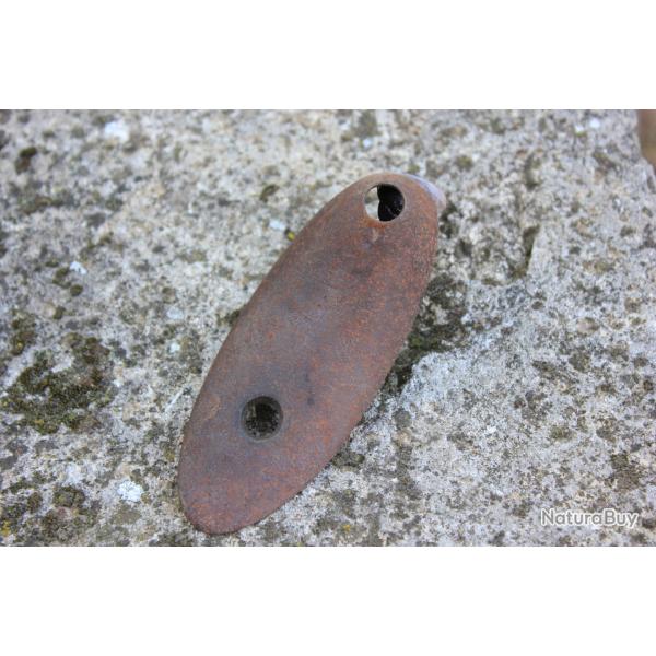 Plaque de couche de fusil de chasse XVIII�me si�cle