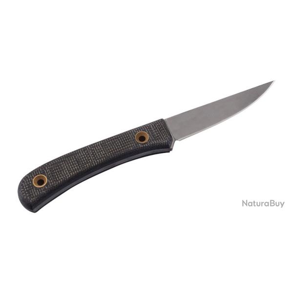 Boker Couteau Bark Beetle - Lame 92mm - Manche Micarta - Fourreau Cuir