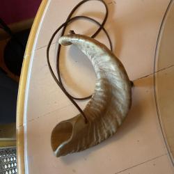 Trompe de chasse corne de b&eacute;lier