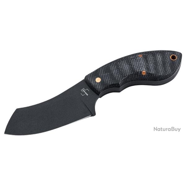 Boker Couteau Rhino all Black Copper - Lame 76mm - Manche Micarta - Etui Kydex