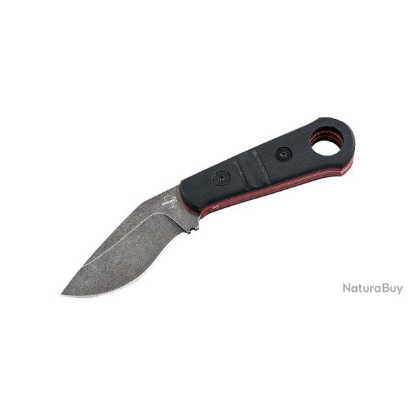 Boker Couteau Makri - Lame 71mm - Manche G10 - Trou pour dragonne - Etui Kydex