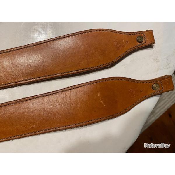 Vends bretelles pour carabine en cuir Chris
