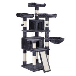 Arbre &agrave; chat XXl tour de jeux 168 cm gris anthracite 12_0003919