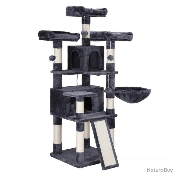Arbre � chat XXl tour de jeux 168 cm gris anthracite 12_0003919