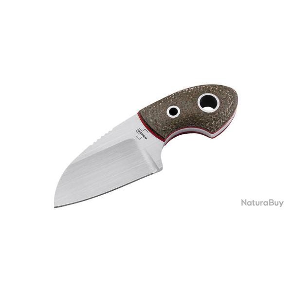 Boker Couteau Gnome Micarta D2 - Lame 56mm - Manche Micarta - Etui Kydex