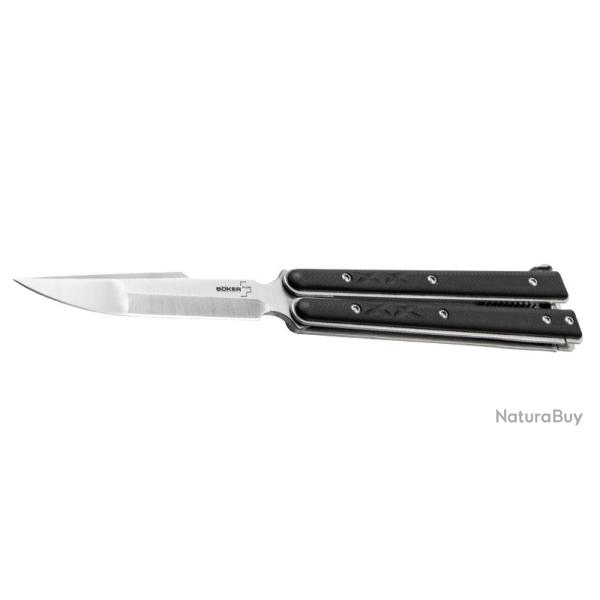 Boker Couteau Balisong Tactical Small - Lame 88mm - Manche G10 - Clip