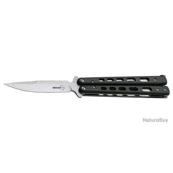 Boker Couteau Balisong G10 Large - Lame 102mm - Manche G10 - Clip