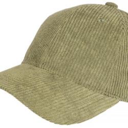 Casquette Velours Vert Cotele Tendance Baseball Sneyson Taille unique Vert