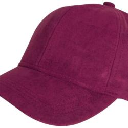 Casquette Daim Rouge Bordeaux Classe Suedine Kalter Baseball Taille unique Rouge