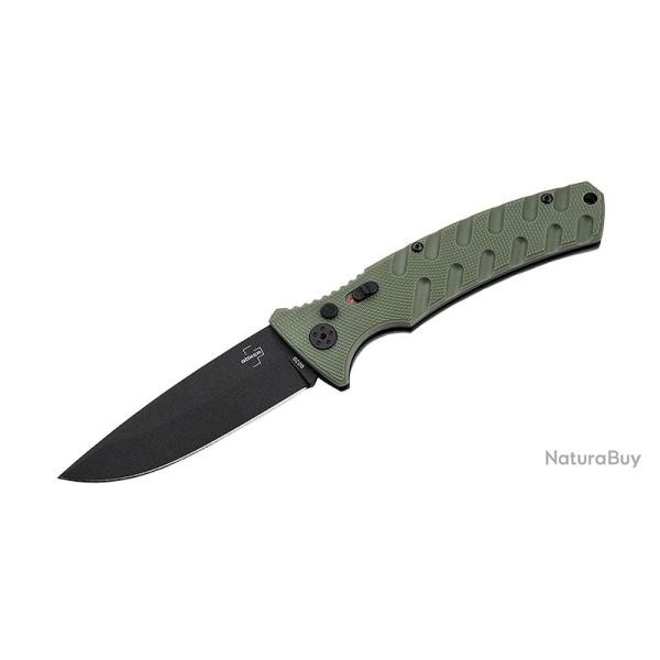 Boker Couteau Large Strike Grivory Green - Lame 92mm - Manche Grivory